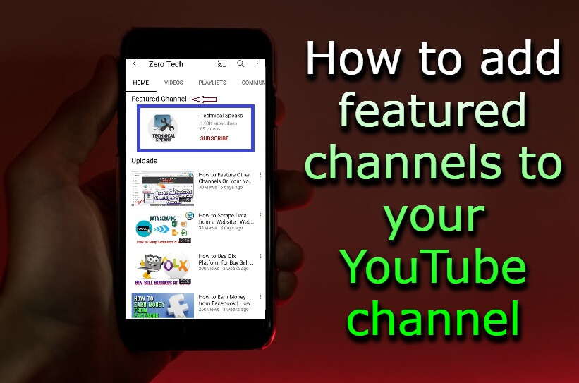 How to add featured channels to your YouTube channel Latest Update