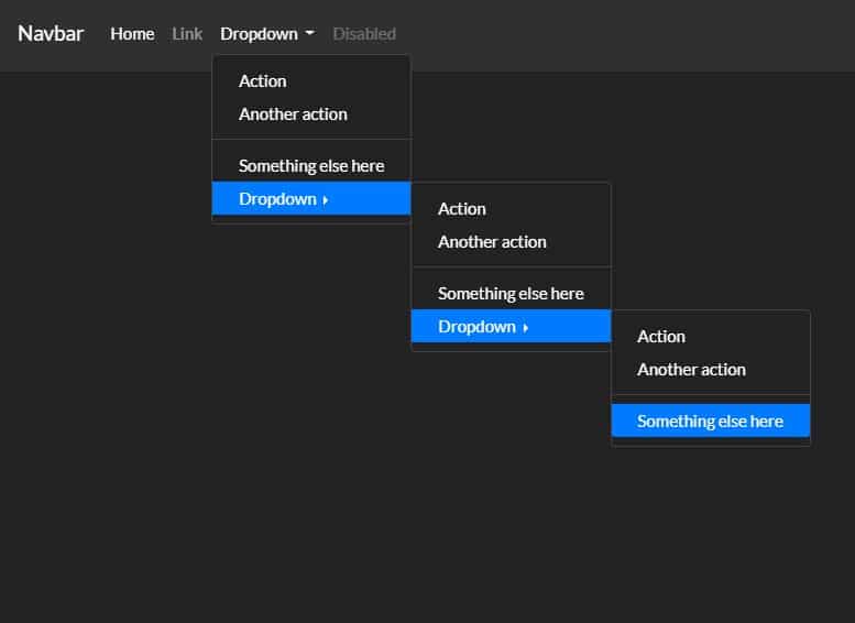 Bootstrap 4 Multi Level Hover Dropdown Menu bootnavbar — CodeHim