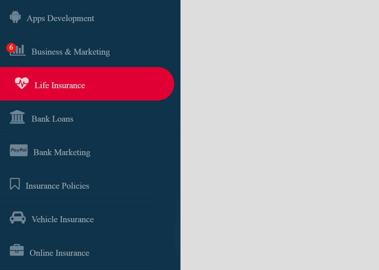 Bootstrap sidebar menu with submenu on hover