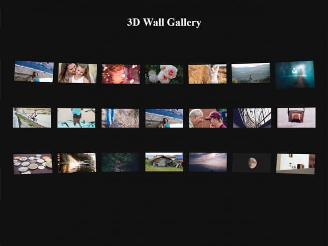 jQuery Photo Wall a 3D Image Gallery Plugin — CodeHim