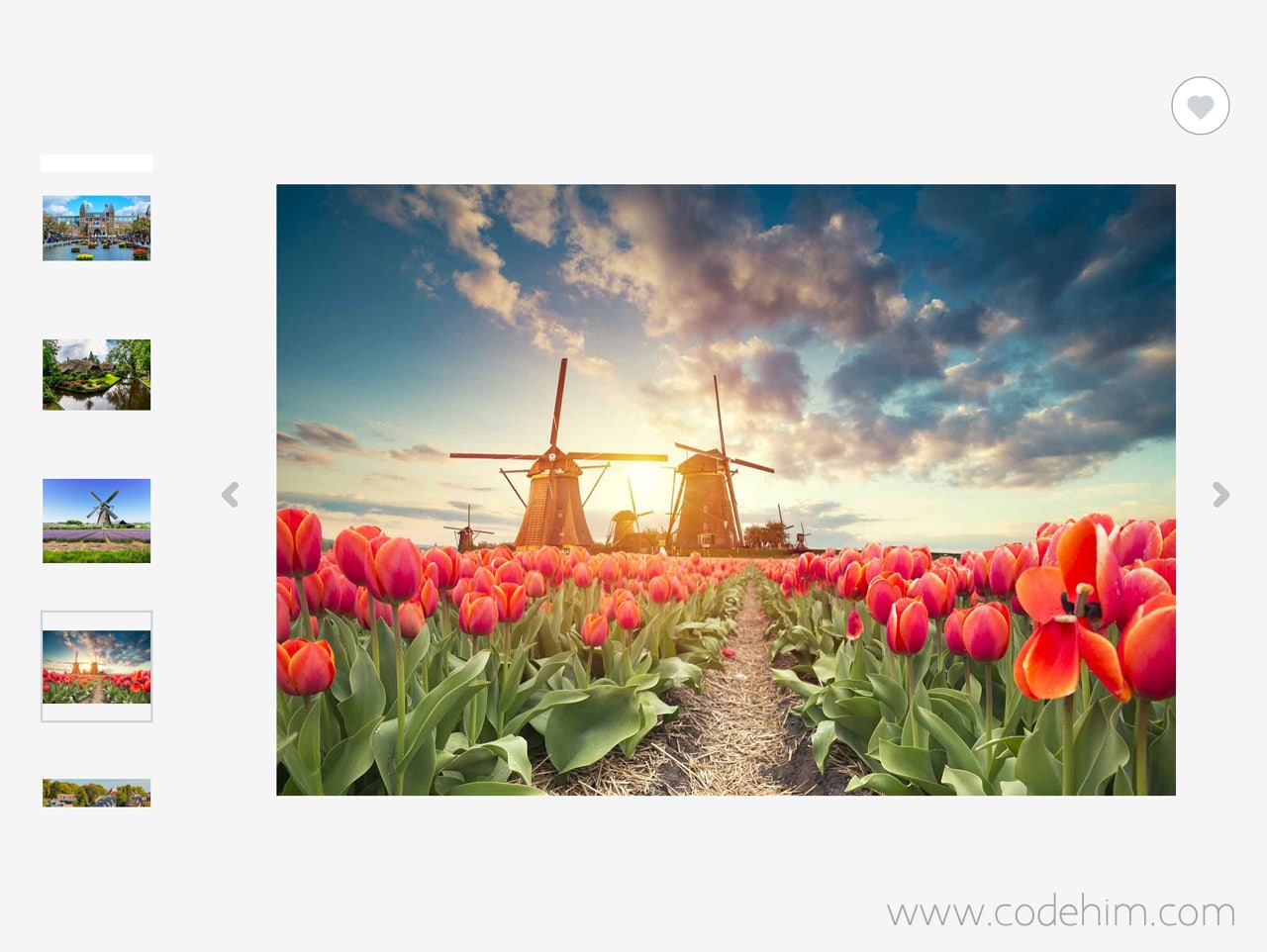 Vertical Thumbnail Image Slider with jQuery — CodeHim