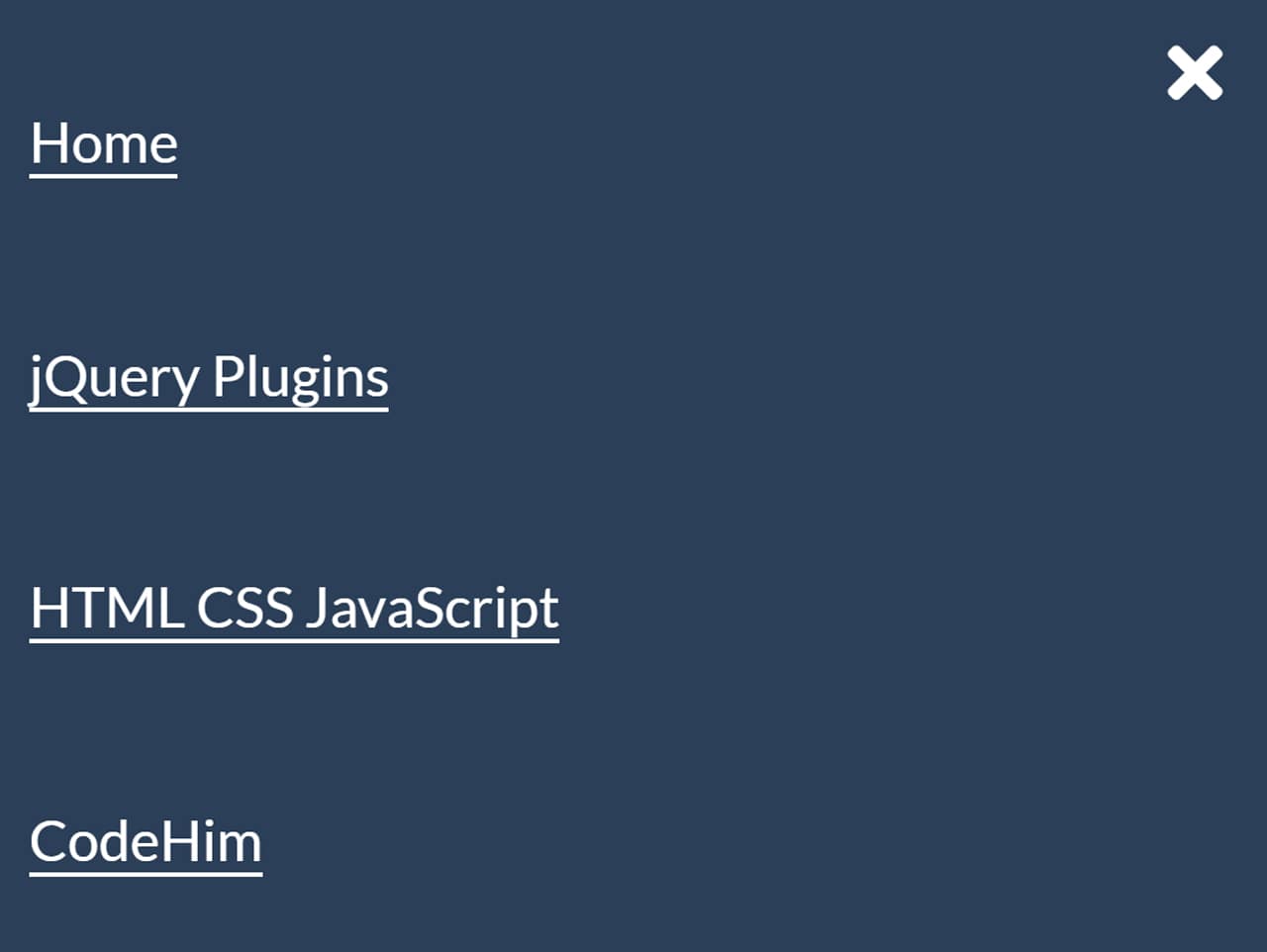 Responsive Hamburger Menu with jQuery & CSS — CodeHim