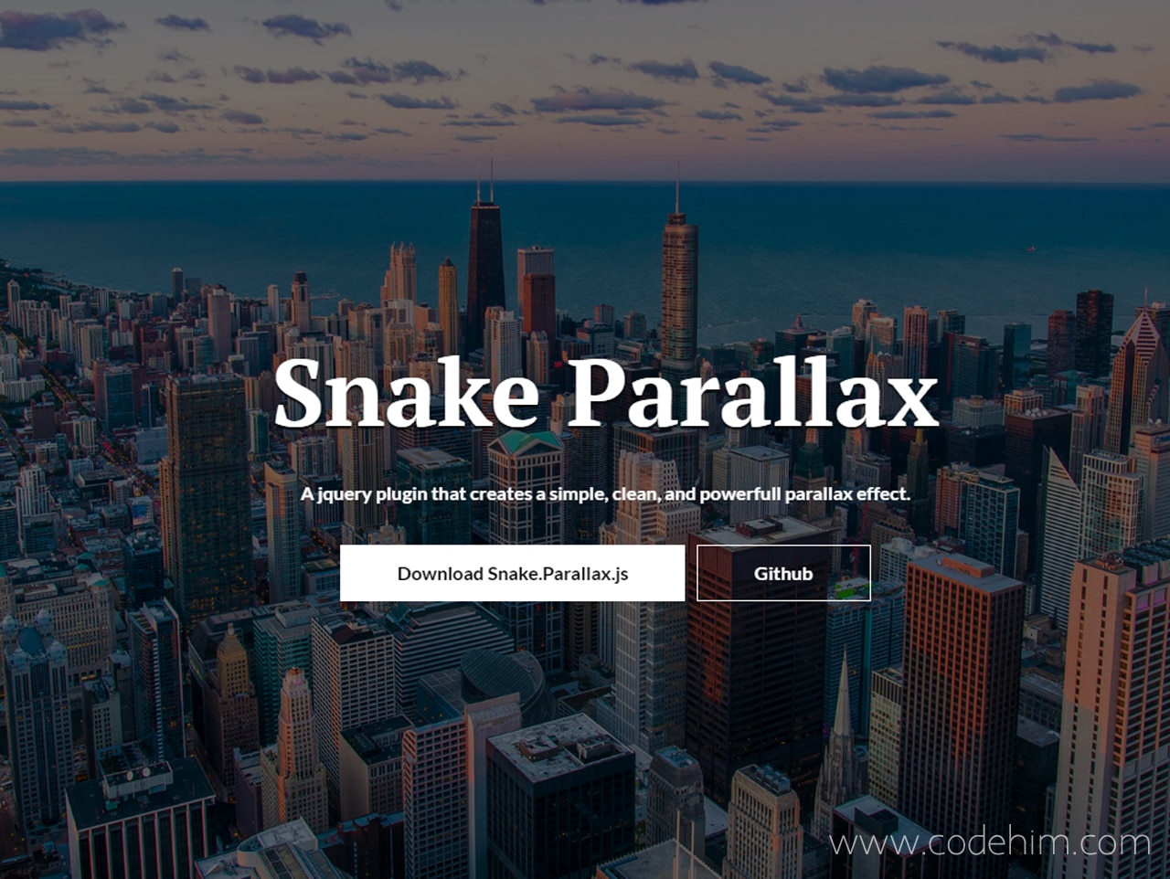 jQuery Parallax Scrolling Background Image — CodeHim