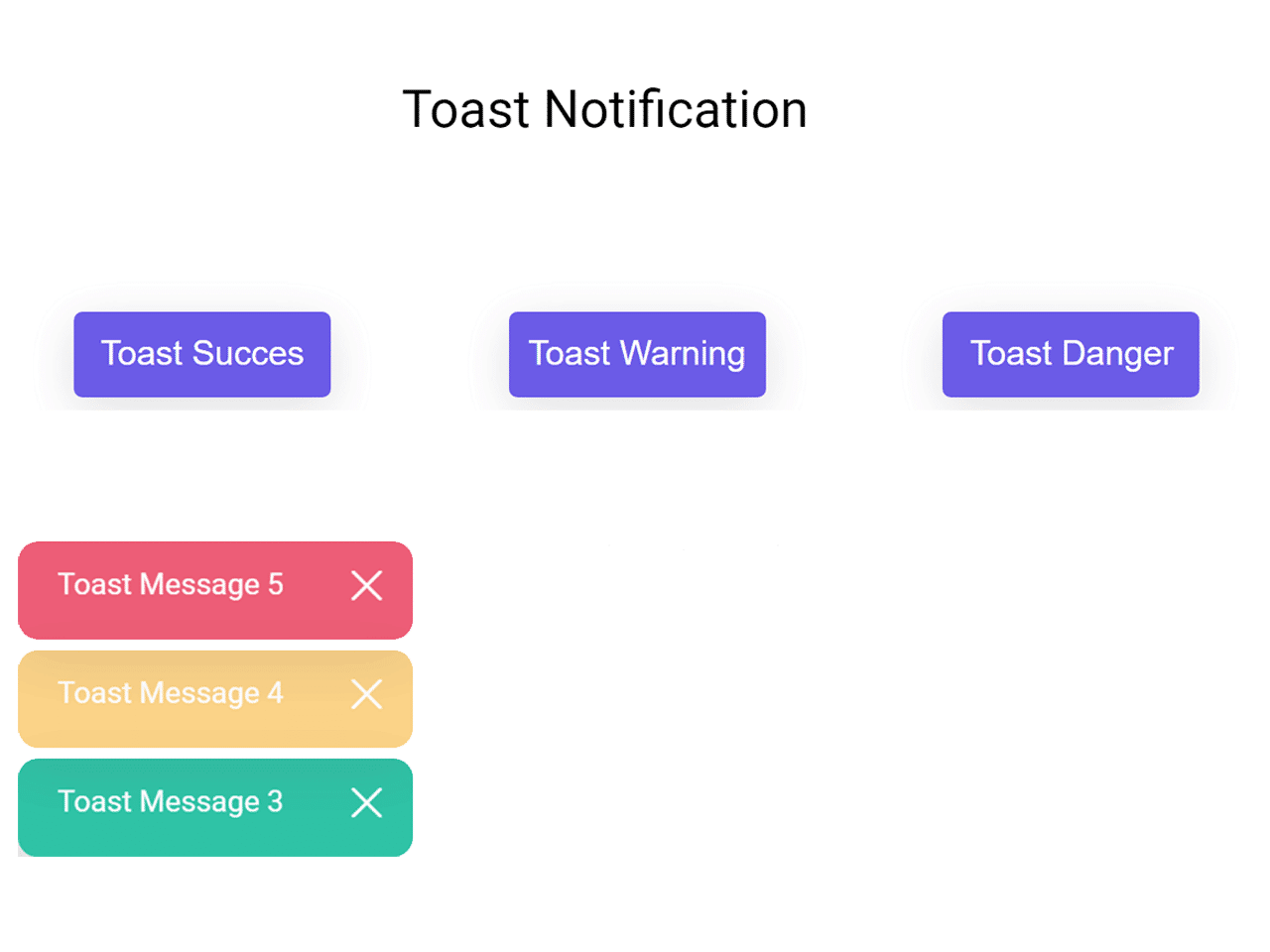Simple Toast Notification in JavaScript — CodeHim