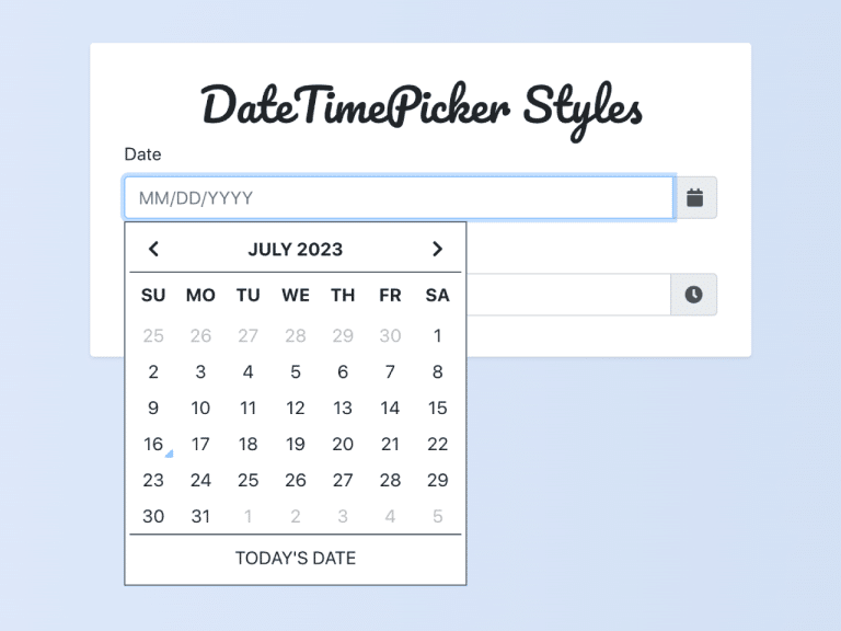 Bootstrap Date and Time Picker — CodeHim