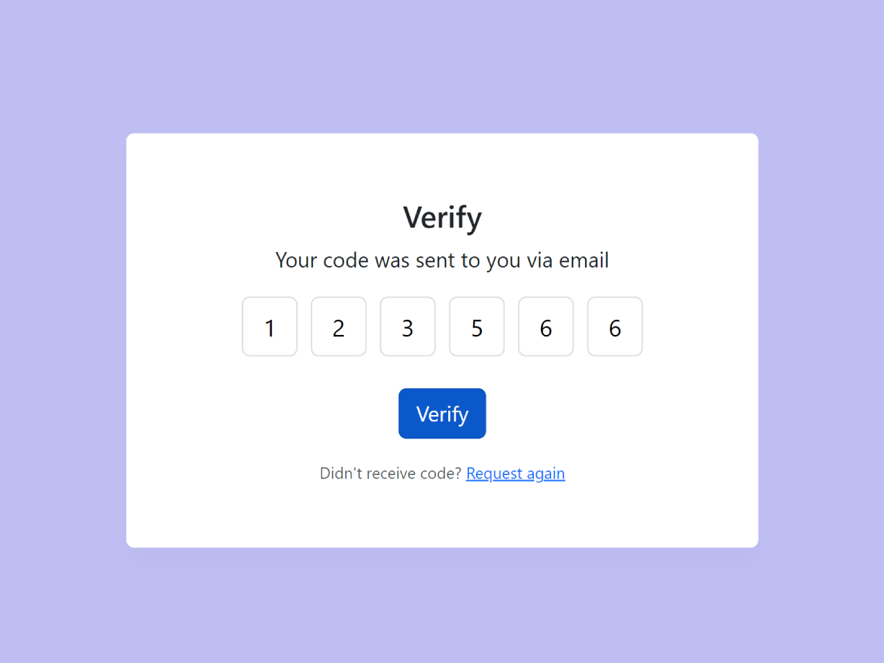 OTP Input Field Using Bootstrap 5 — CodeHim