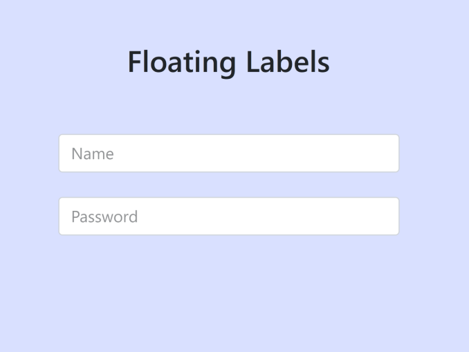 Bootstrap 5 Floating Label input Group — CodeHim