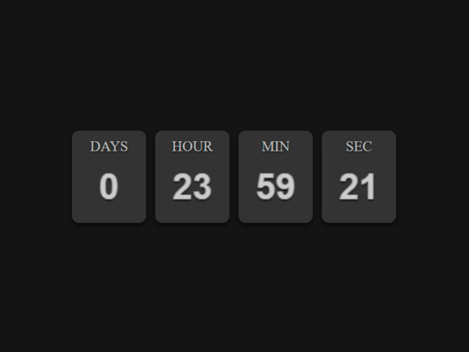 JavaScript Canvas Countdown Timer — CodeHim