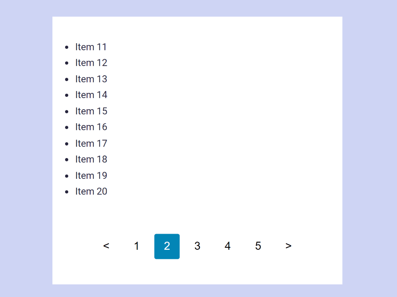 JavaScript Pagination for List Items — CodeHim