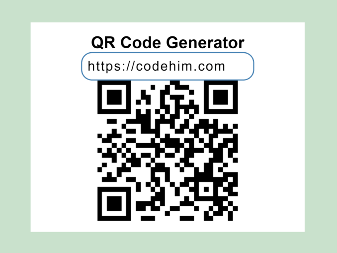 Pure JavaScript QR Code Generator — CodeHim