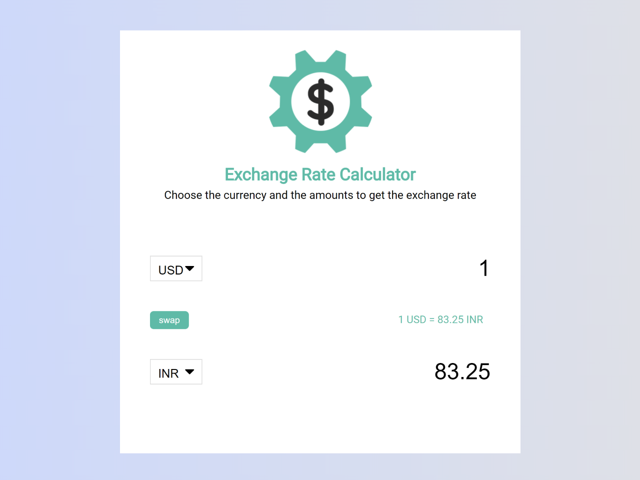 Simple Currency Converter in JavaScript — CodeHim
