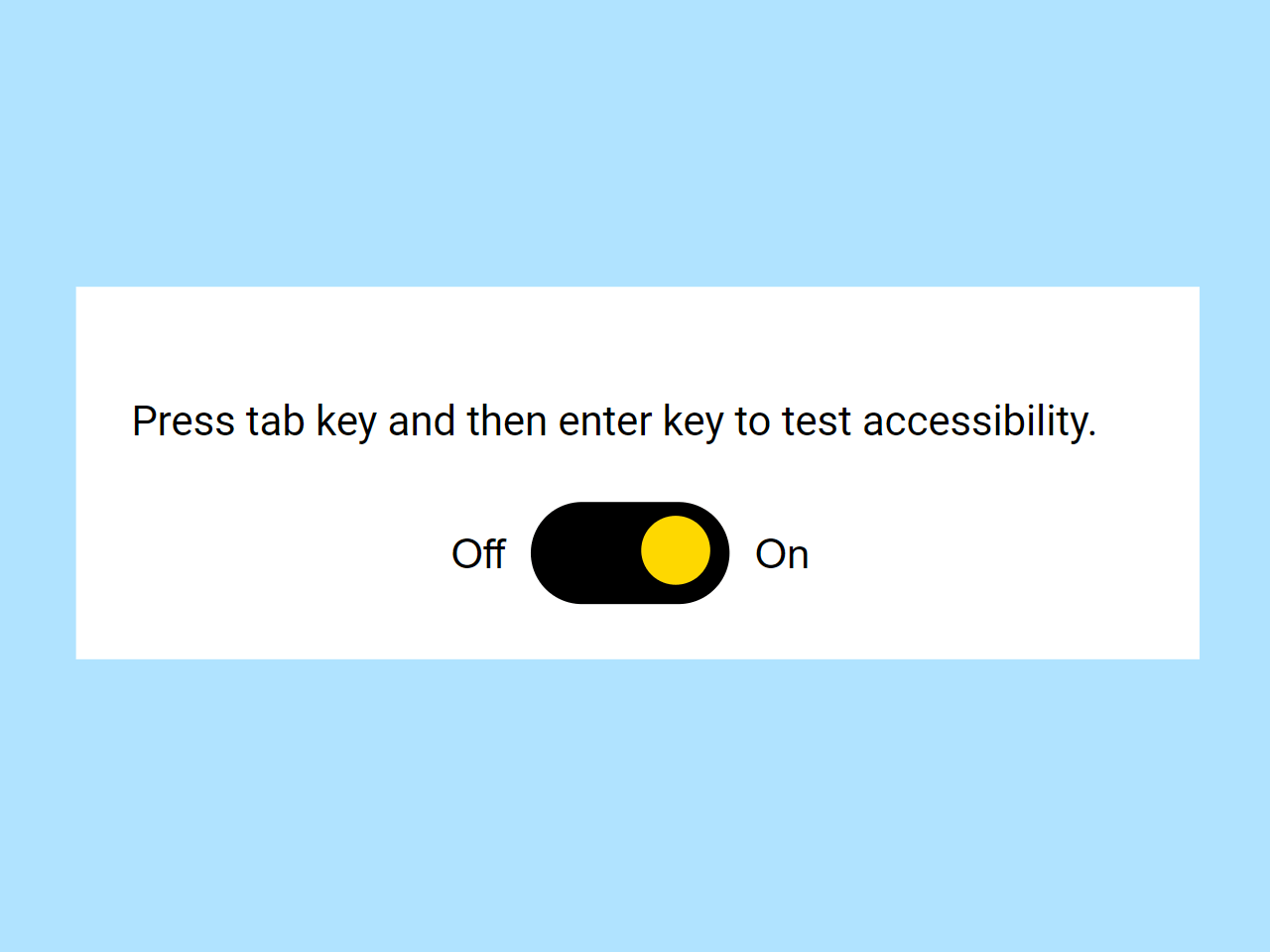 Toggle Switch with Accessibility in JavaScript — CodeHim