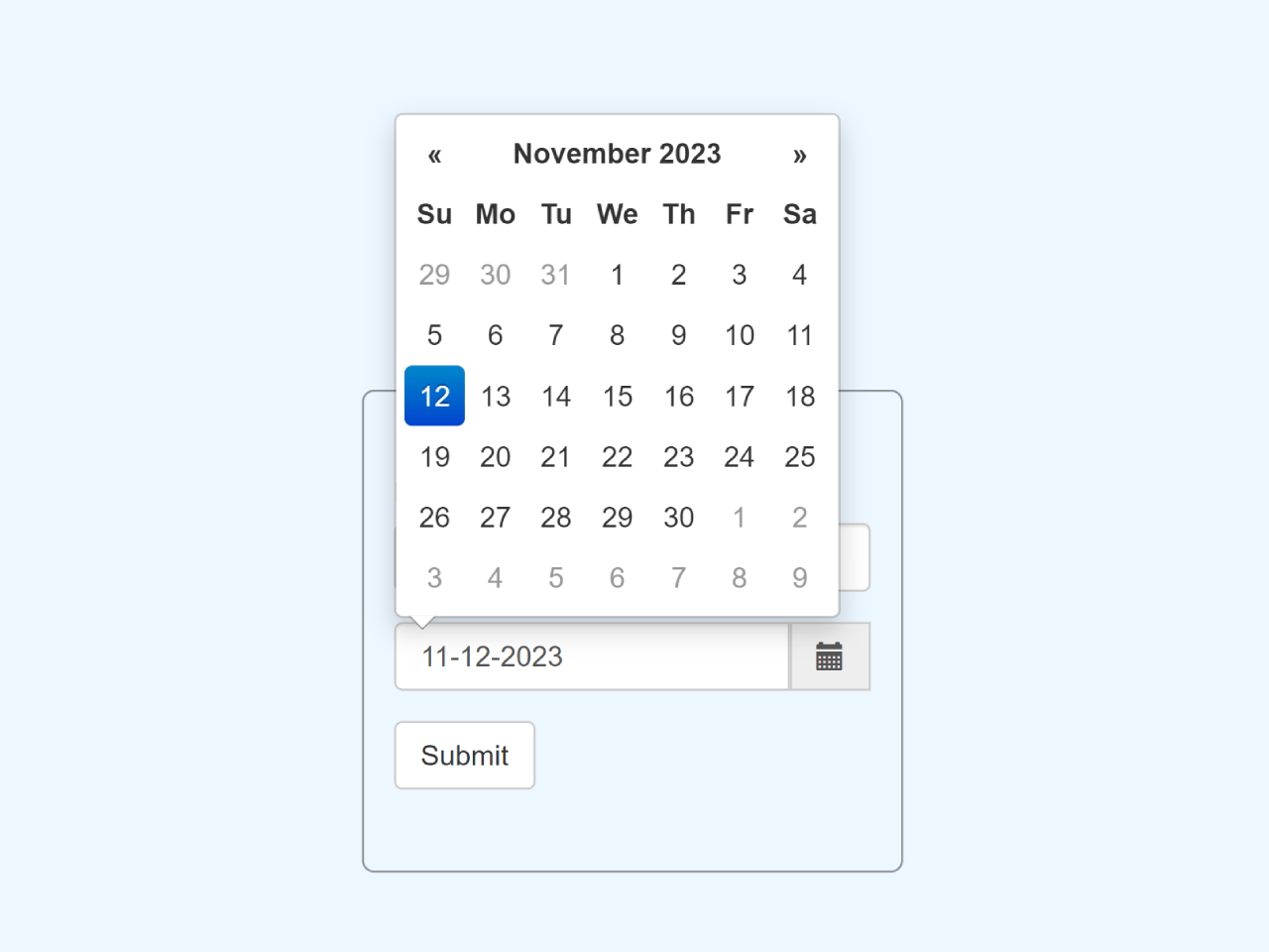 Bootstrap Datepicker Today Date Selected — CodeHim