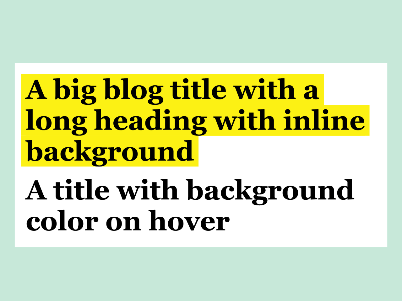 CSS Background Color Only Behind Text — CodeHim