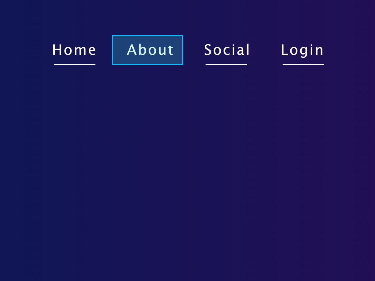 Horizontal Menu Bar in HTML with Hover Effect — CodeHim