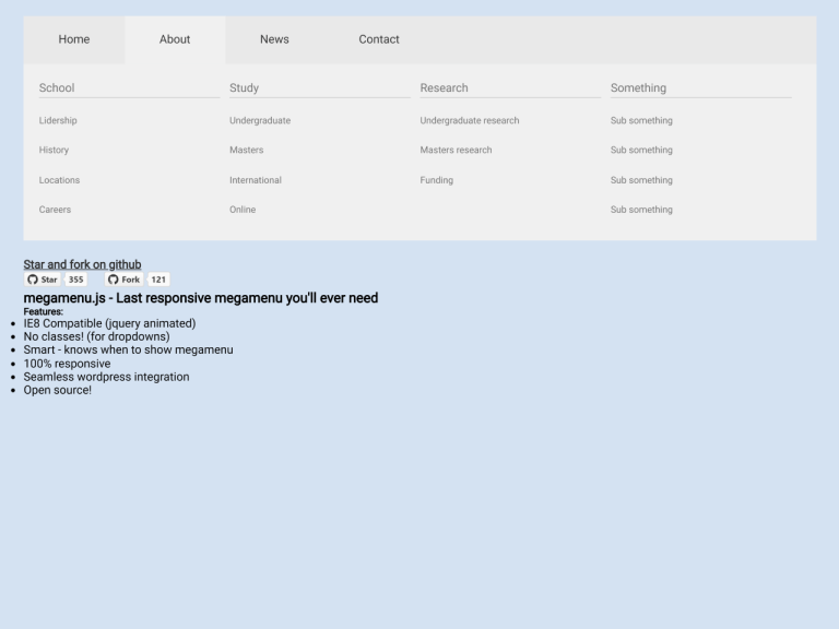 Responsive Mega Menu in HTML Using Megamenu.js — CodeHim