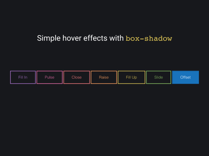 HTML Button Hover Effects with Boxshadow — CodeHim