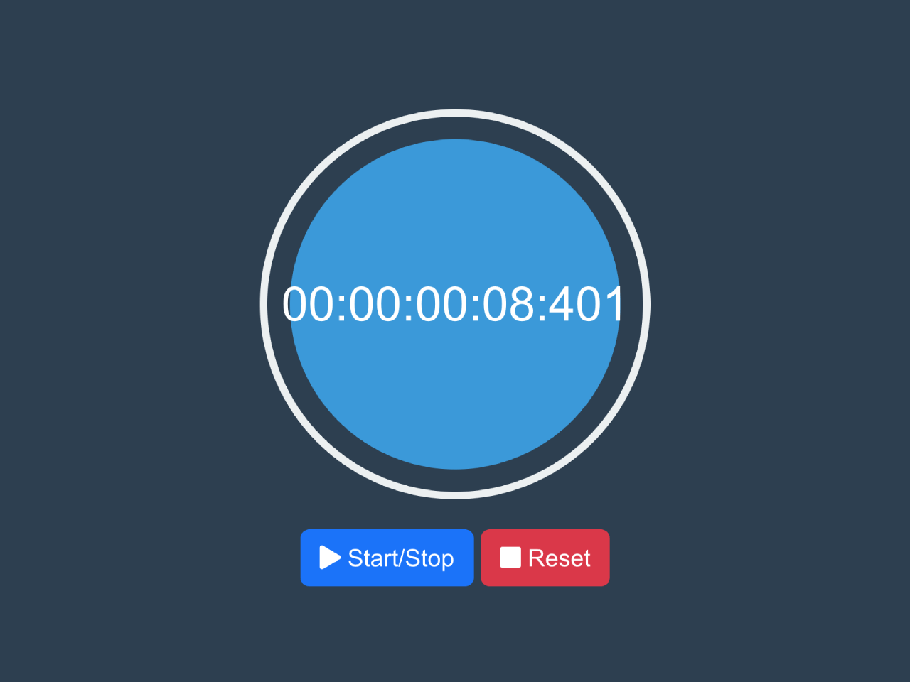 Stop Watch with Milliseconds Using Bootstrap 5 — CodeHim