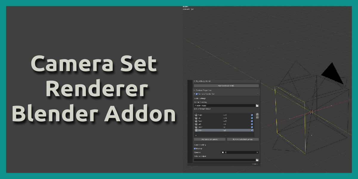 Blender Camera Set Render Addon Code Intrinsic