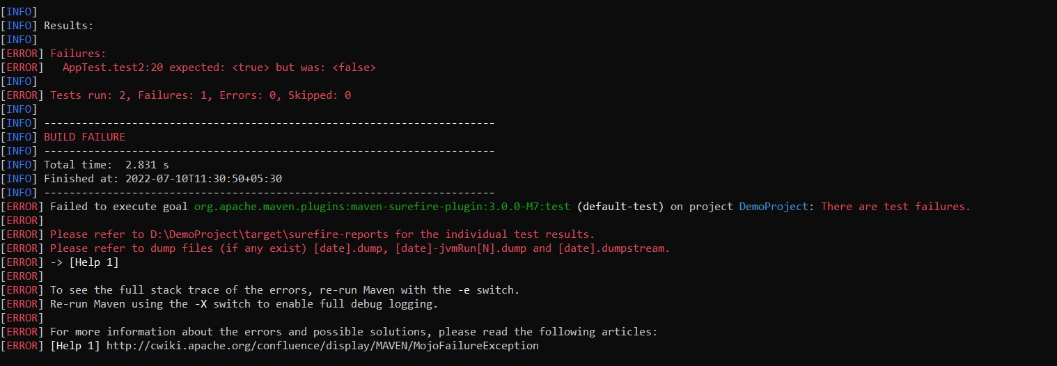 How to ignore test failures while building projects in maven? Codekru