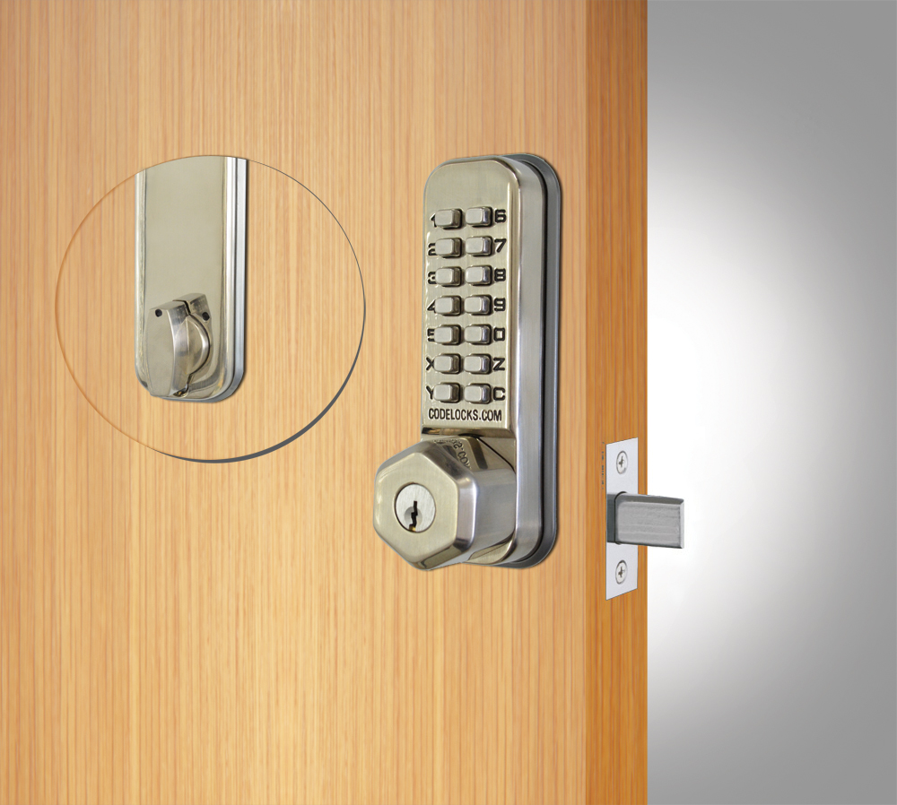 CL210 Mortice Deadbolt with Key Override Codelocks Mechanical