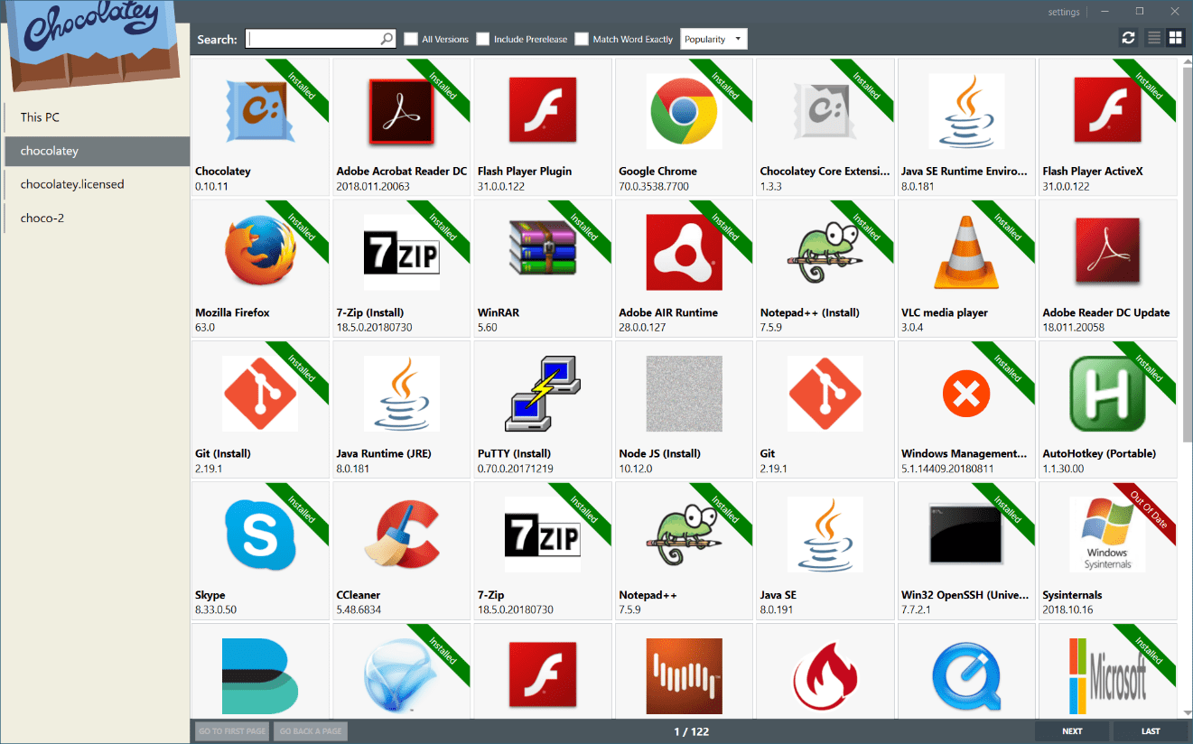 Chocolatey on Windows