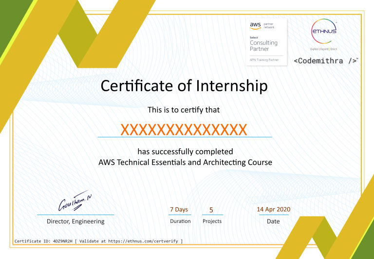AWS Technical Essentials and Architecting Codemithra