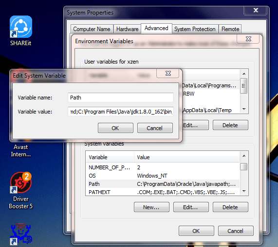 Set or Configure Java and Javac Environment Variable for Windows
