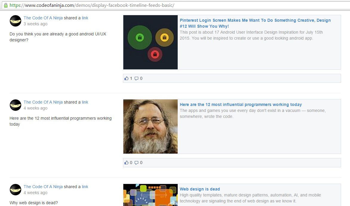 How To Display Facebook Page Posts On site Using PHP?