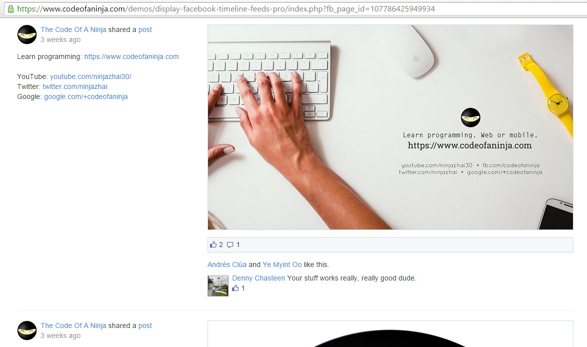 How To Display Facebook Page Posts On site Using PHP?