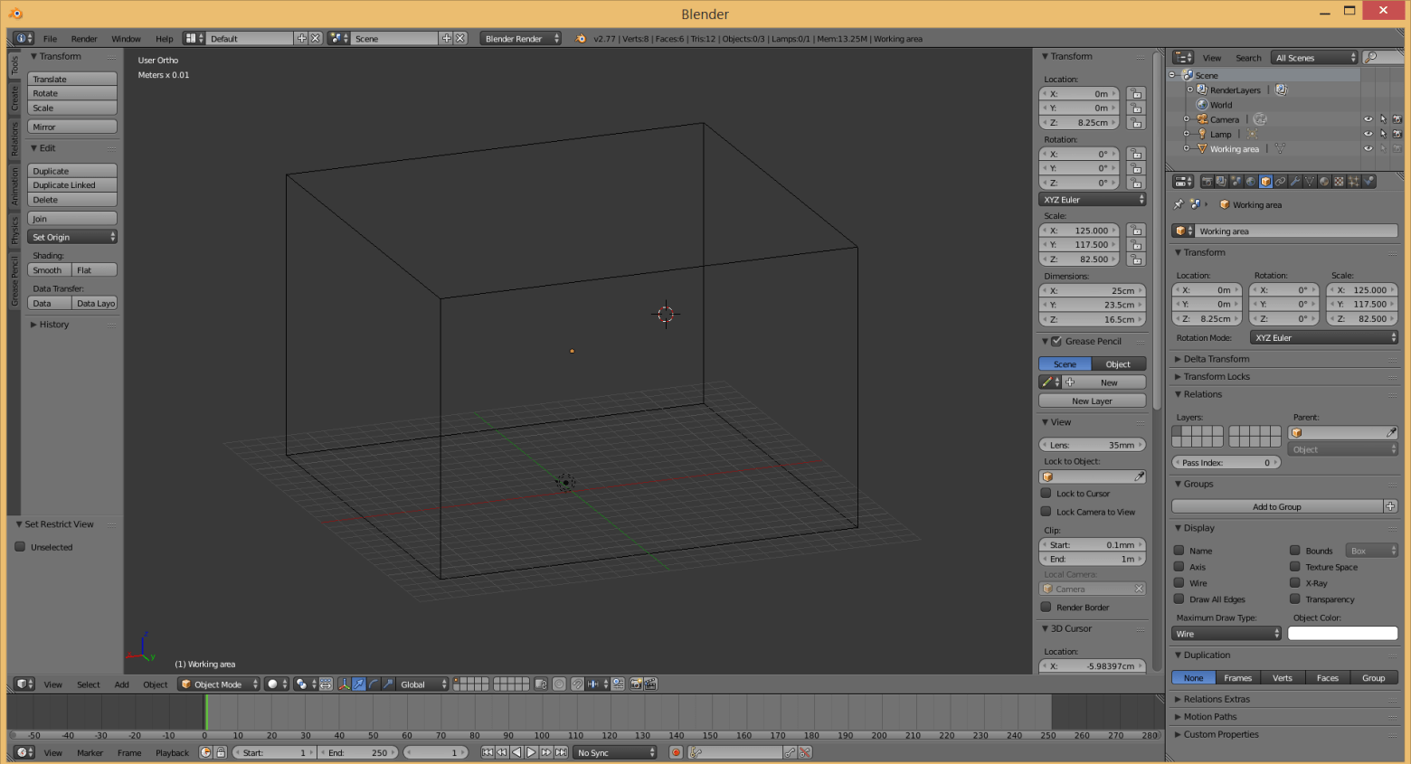 Setting up Blender for 3D printing CodePlastic