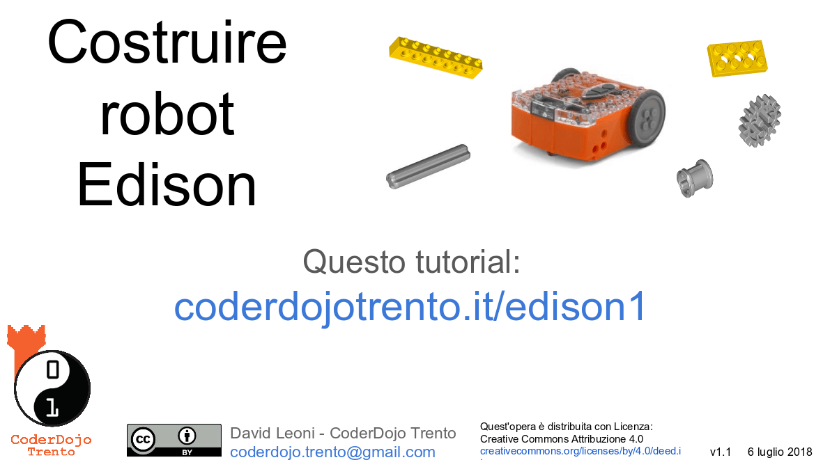 Costruire robot edison