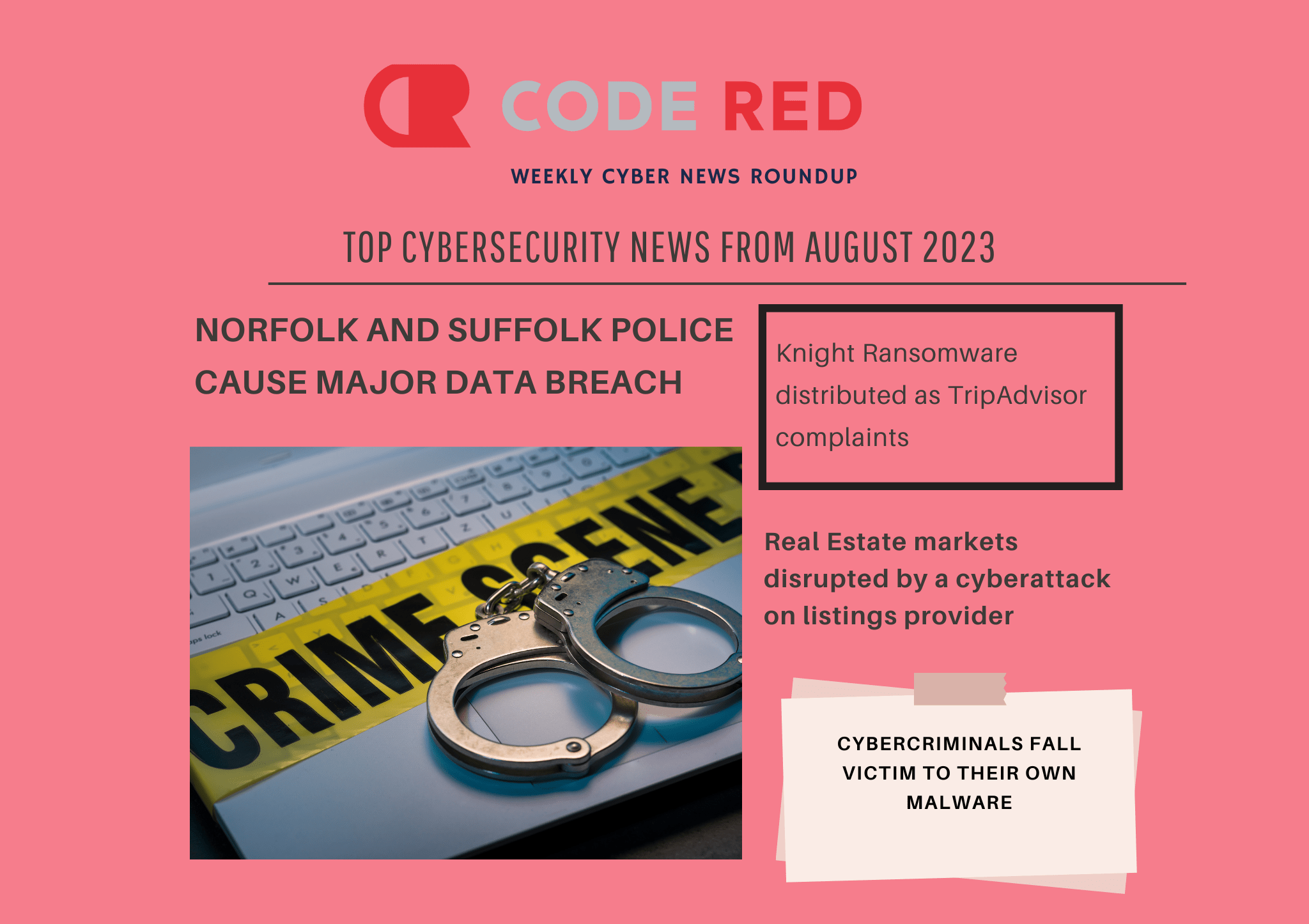 Police Data Leak Top Cybersecurity News from August 2023 Code Red