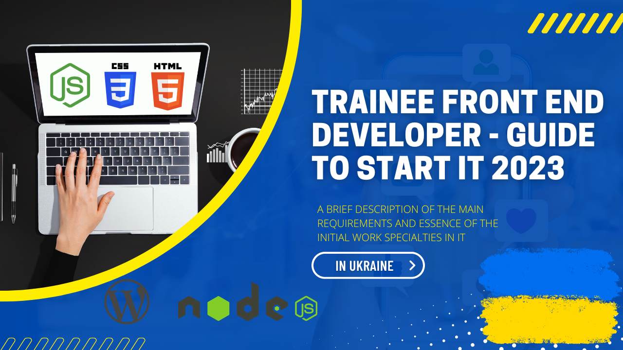 Trainee front end developer bright guide to start in 2023