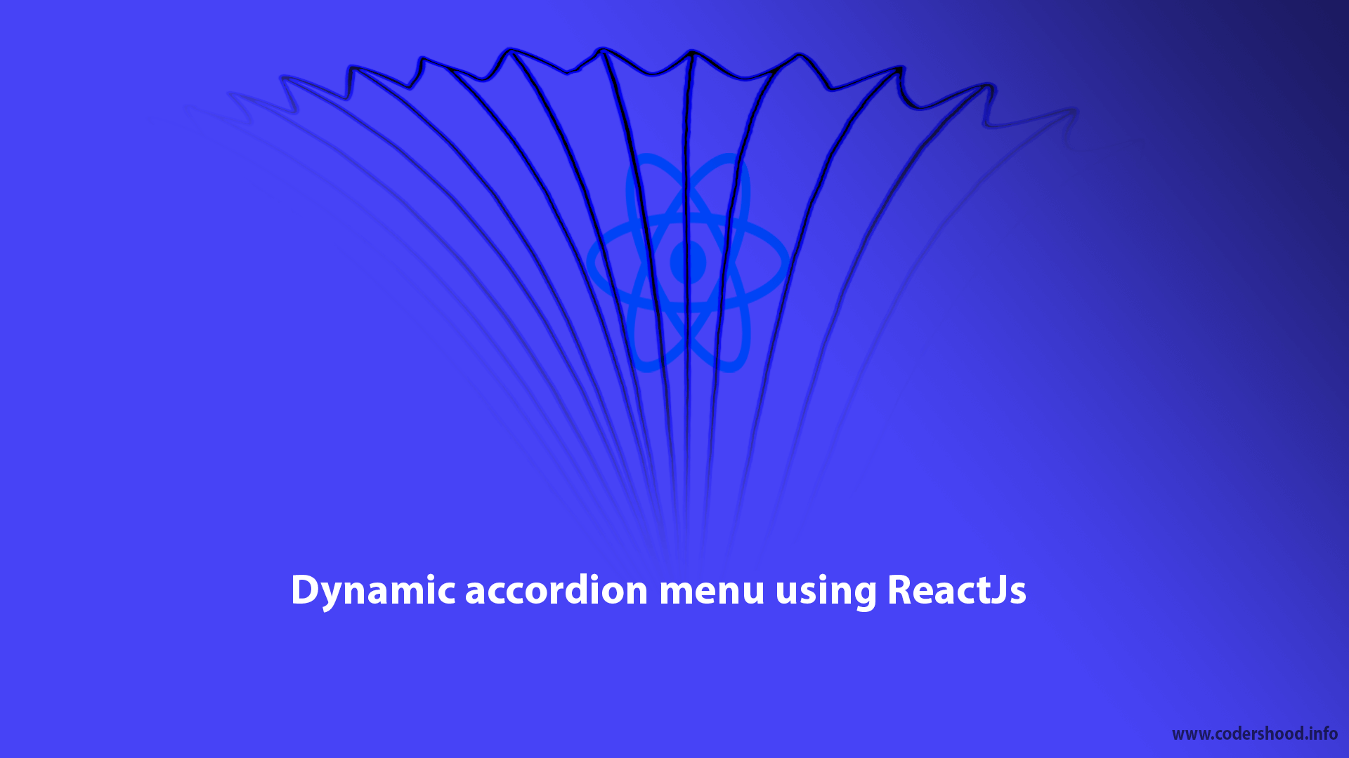 Dynamic accordion menu using ReactJs Tutorial Codershood