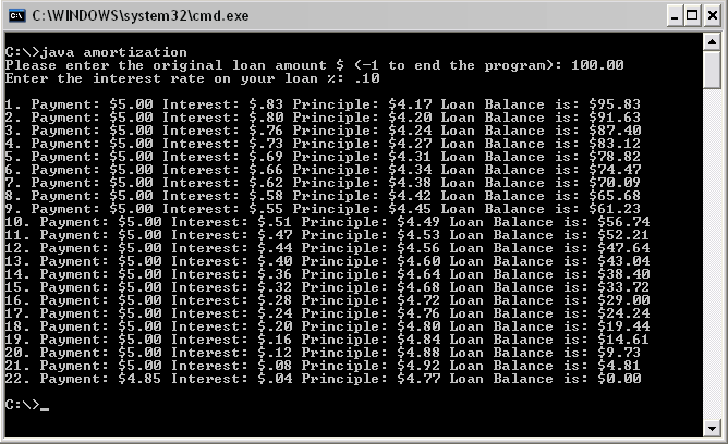 Amortization Definitive (C++, C, Java, etc) The Coders Lexicon
