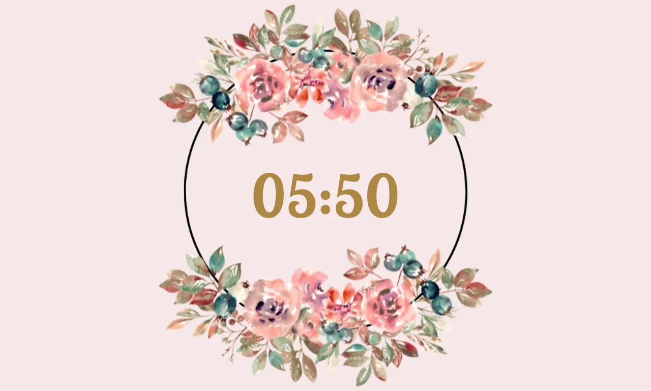 Seeing Reversed Mirror Hour 0550 On Clock Meaning And Symbolism