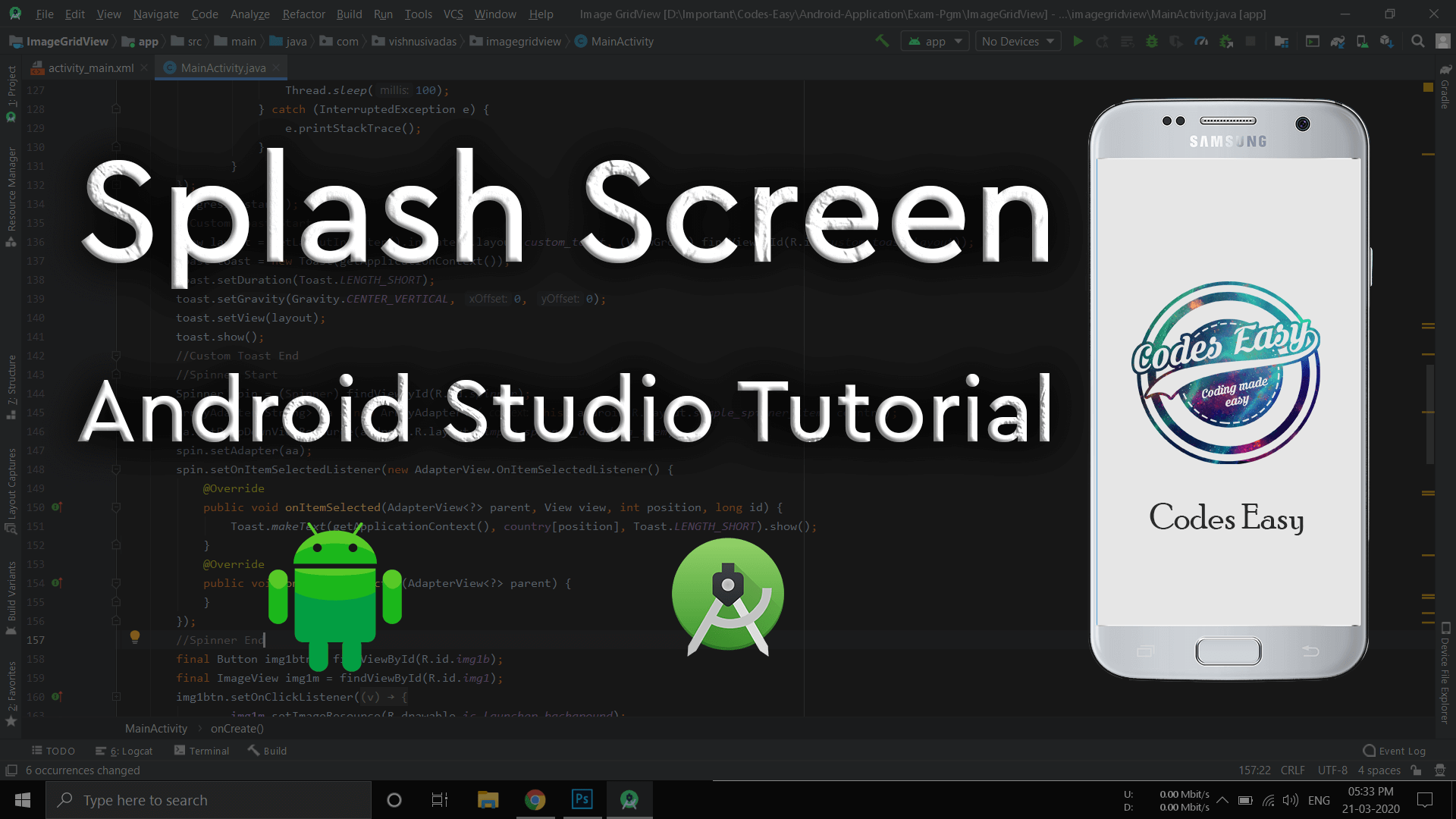 Android Splash Screen Tutorial The right way