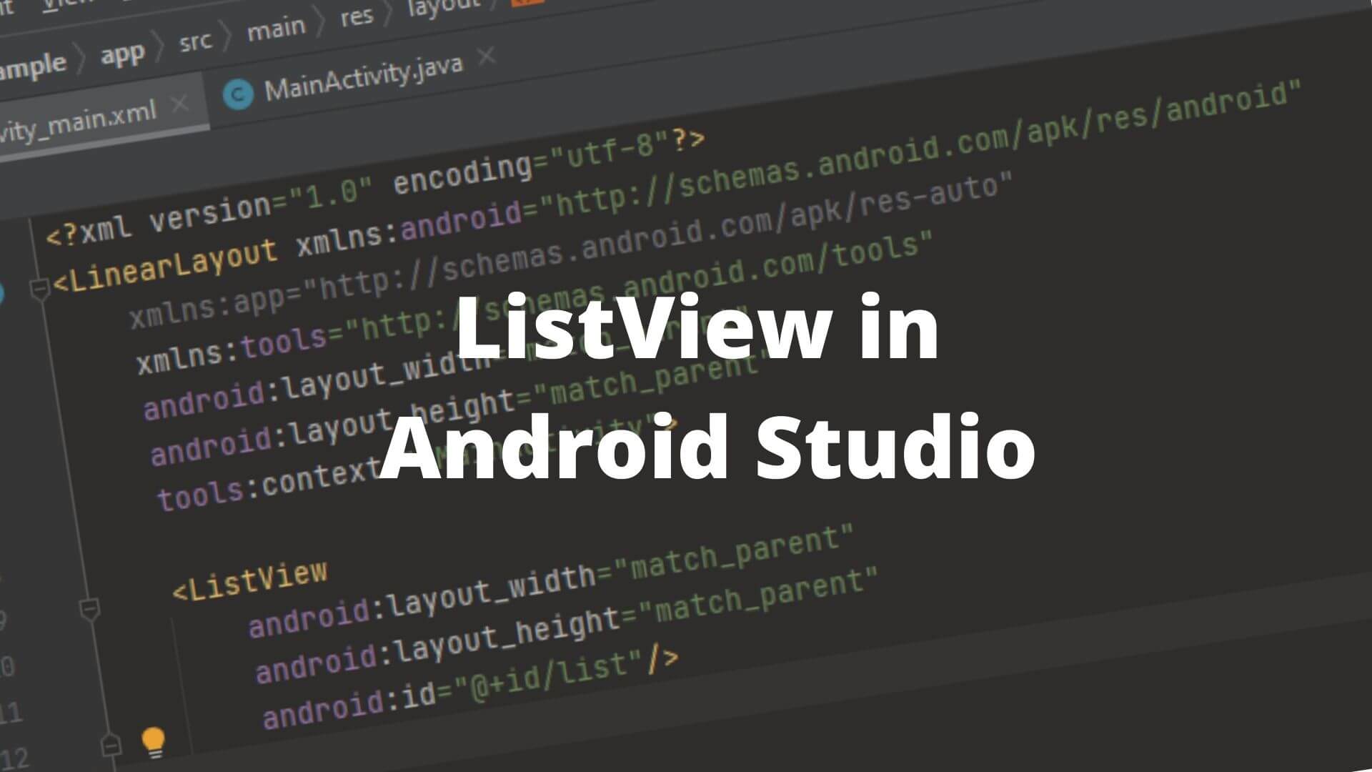Listview in Android with Example