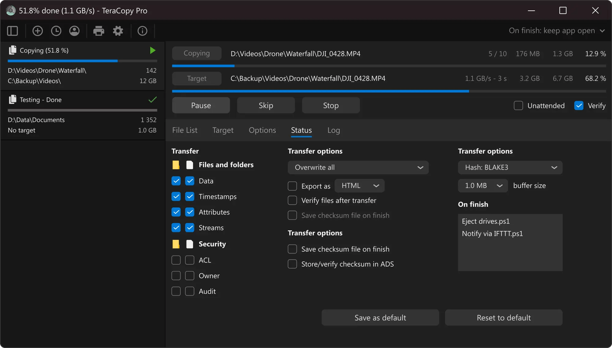 TeraCopy for Windows Code Sector