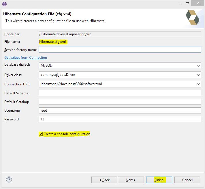 Hibernate Automatically Create Java POJO Classes From Database Tables