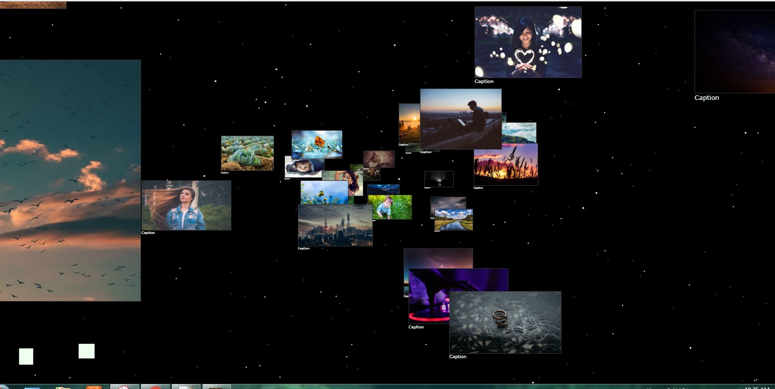 A cool 3D image gallery using HTML5,JavaScript,CSS CodeSpeedy