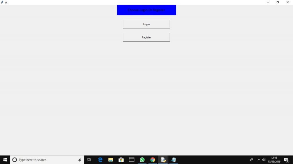 Create a login page using Tkinter in Python CodeSpeedy