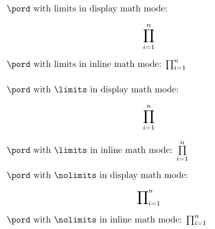 Big pi or product (Π) symbol in LaTeX CodeSpeedy