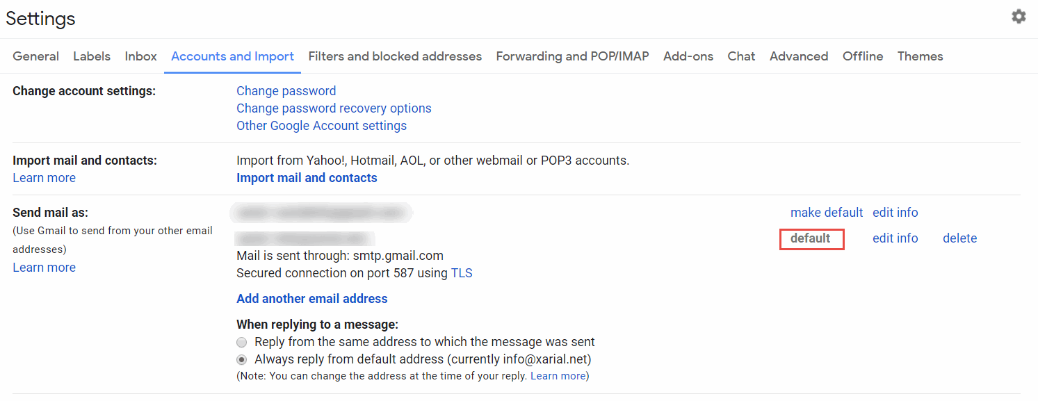 Setup EMail aliases in Gmail to send email from custom domain