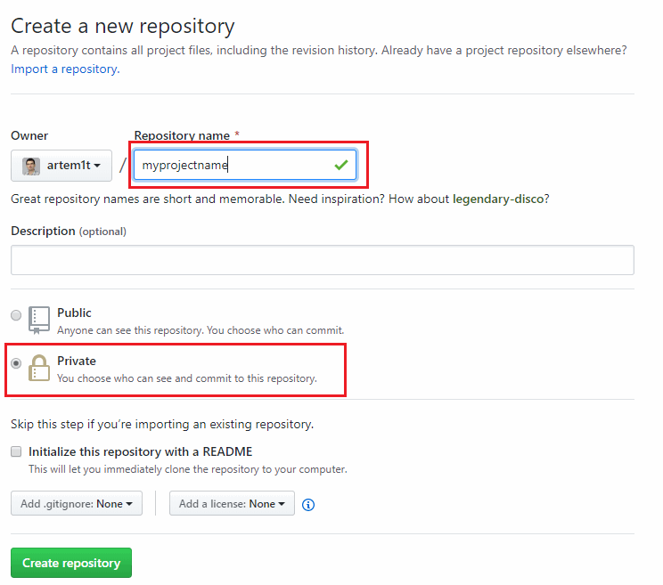 Creating project in GitHub and inviting collaborators