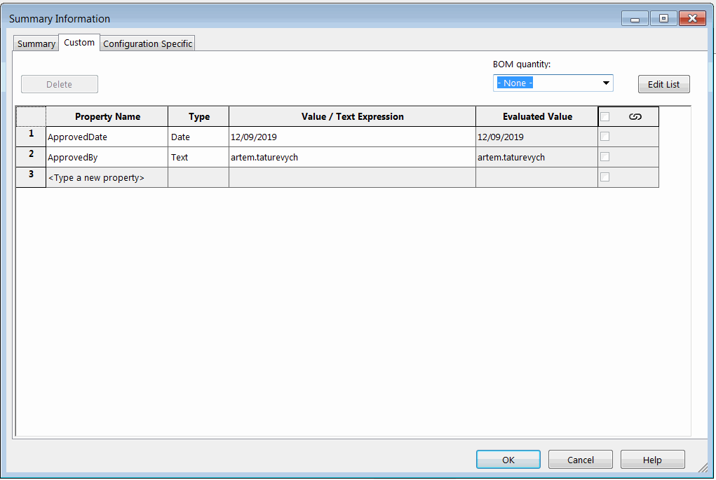 Read All Custom Properties using SOLIDWORKS Document Manager API
