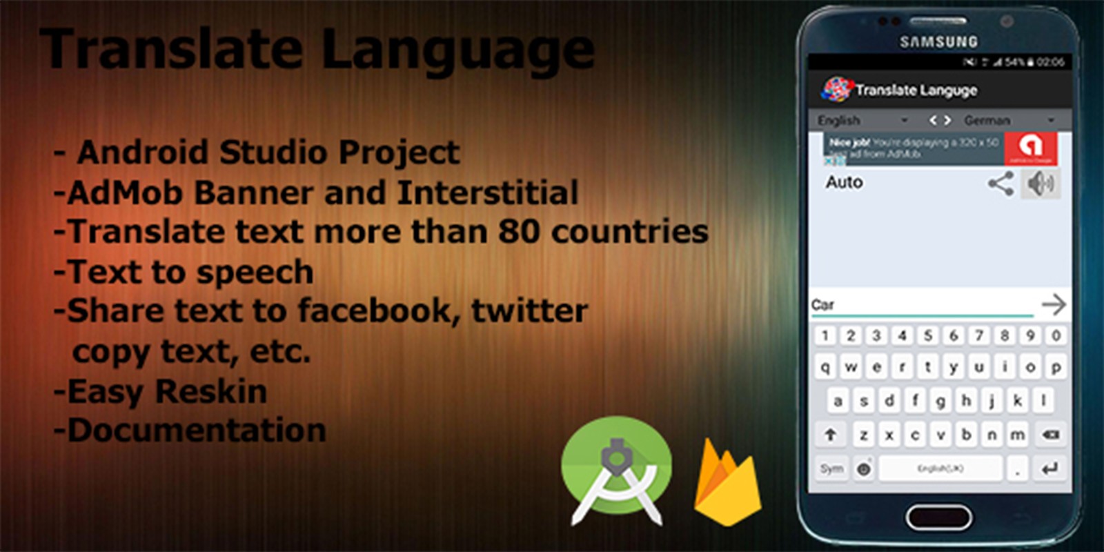 Translator Android App Source Code by Toniapps Codester