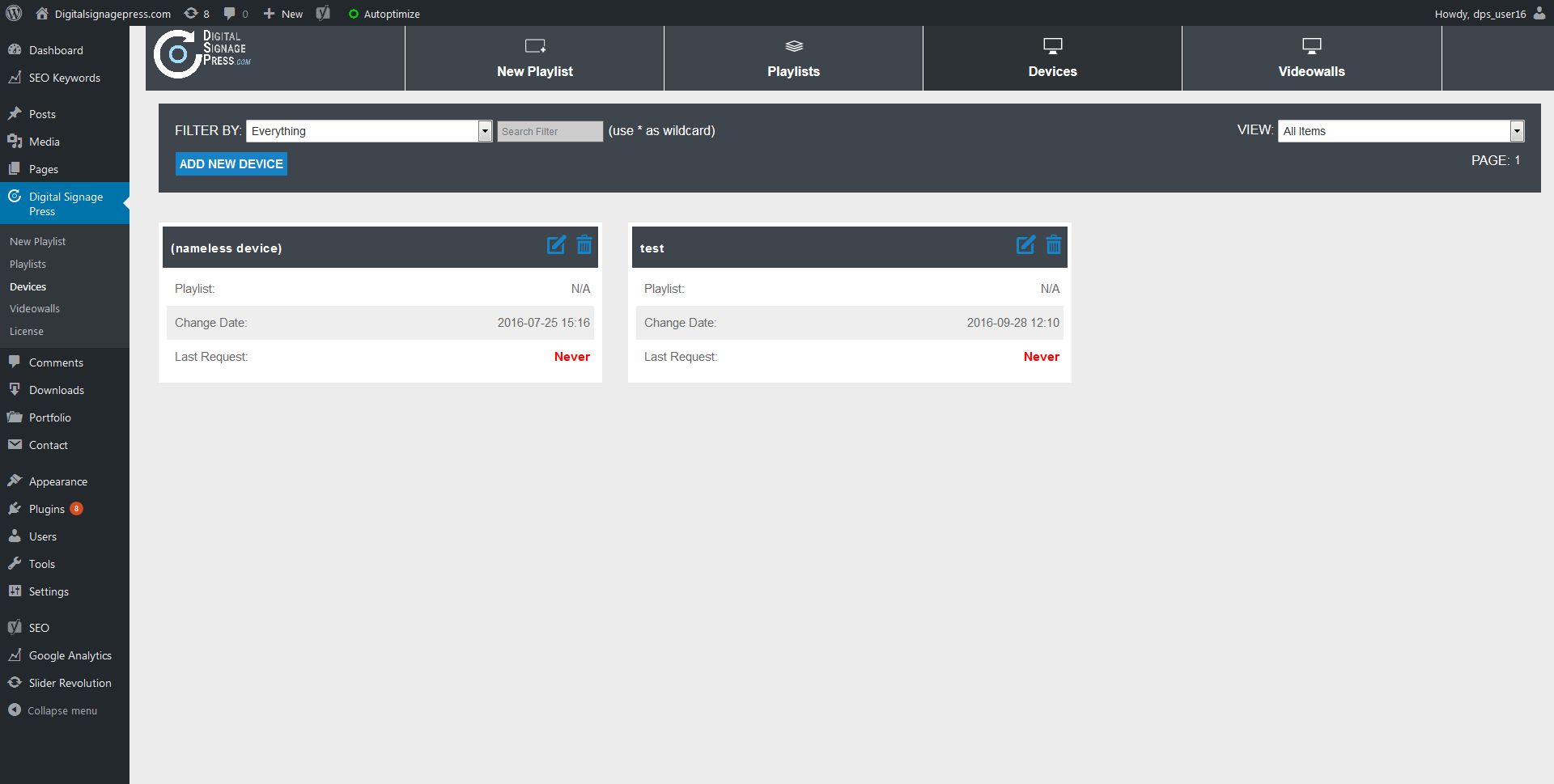 Digital Signage WordPress Plugin by Digitalsignagepress Codester