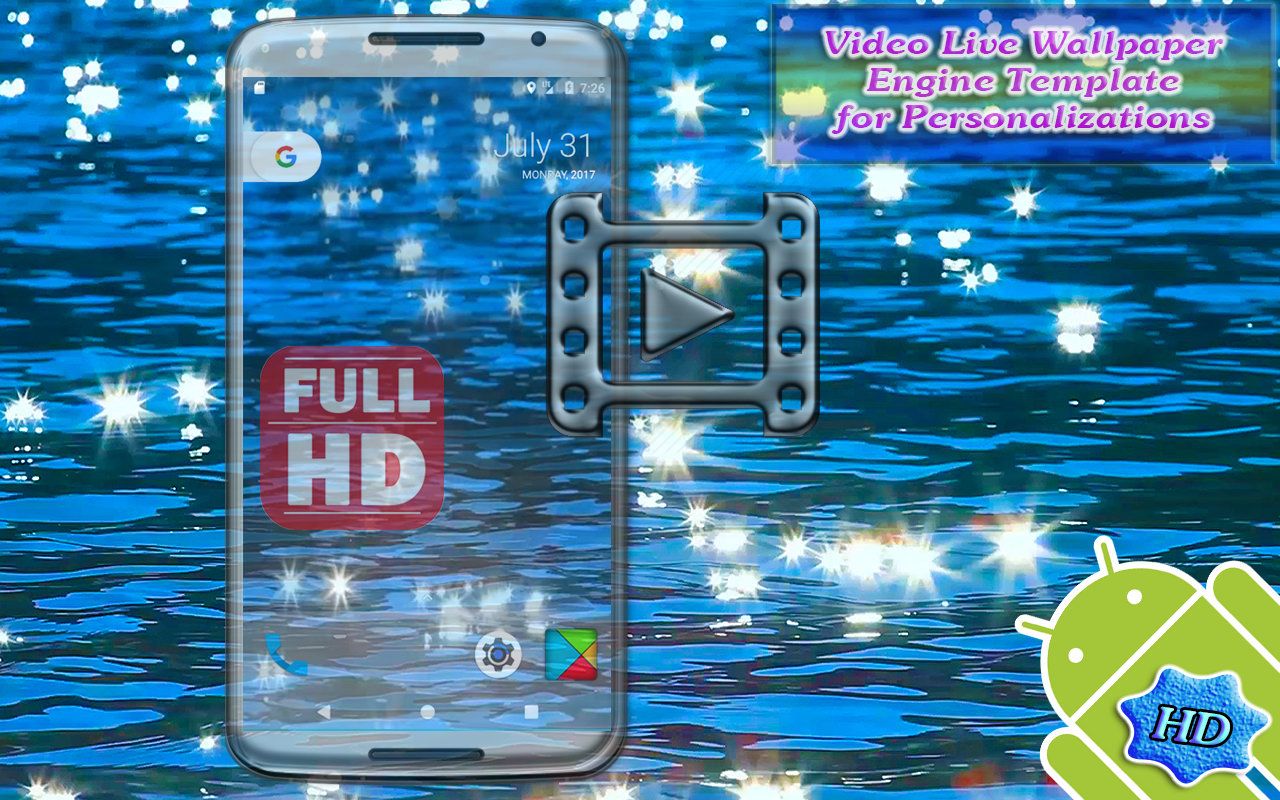 Video Live Wallpaper Engine Template For Android by Gemswatchface